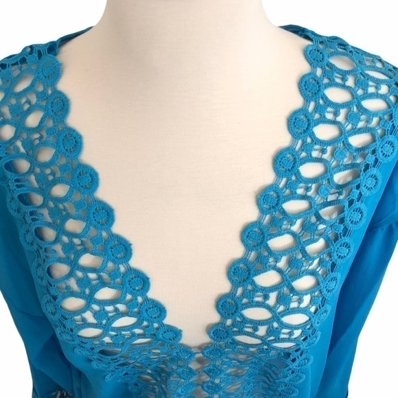 𝅺swimsuit Coverup Turquoise - Picture 8 of 9